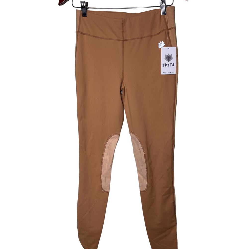 FitsT4 Sports Equestrian Legging Horse Riding Pants Tan Womens S NWT